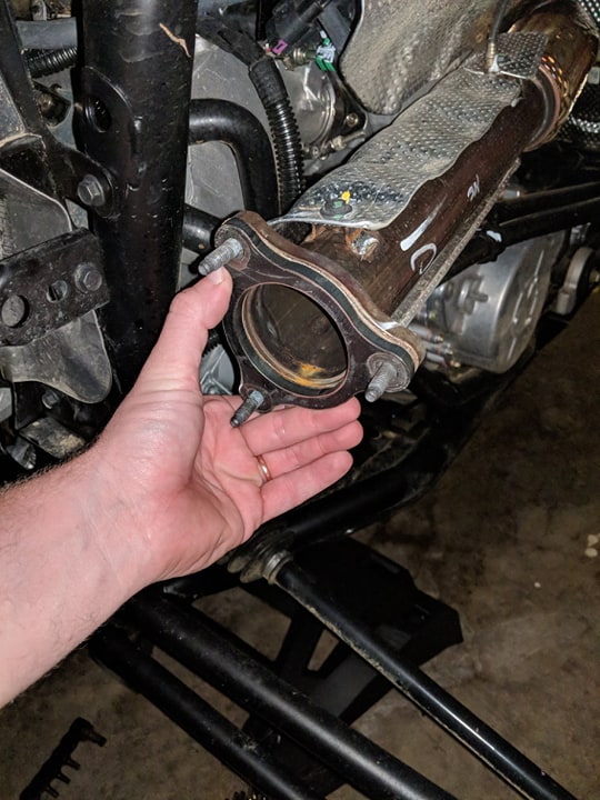 RZR Turbo exhaust flange 2016+ American Iron